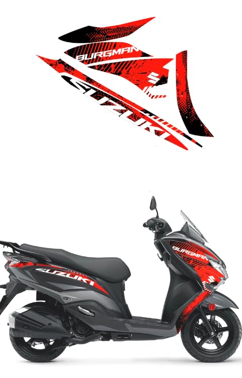 Grayfixx Off Road Edition Half Body Sticker for Burgman - Image 5