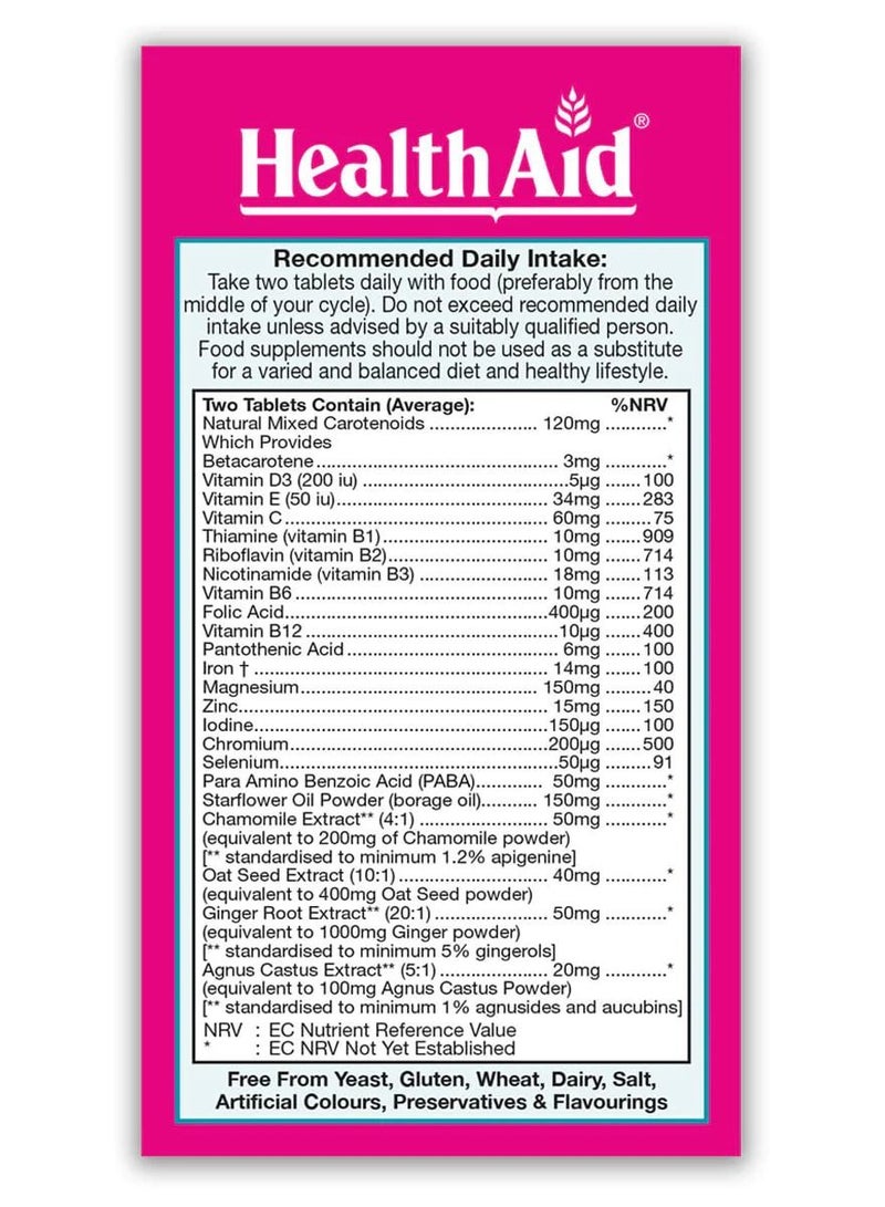 HealthAid Women Vitamins Femme Vit tabs 60's - Image 3