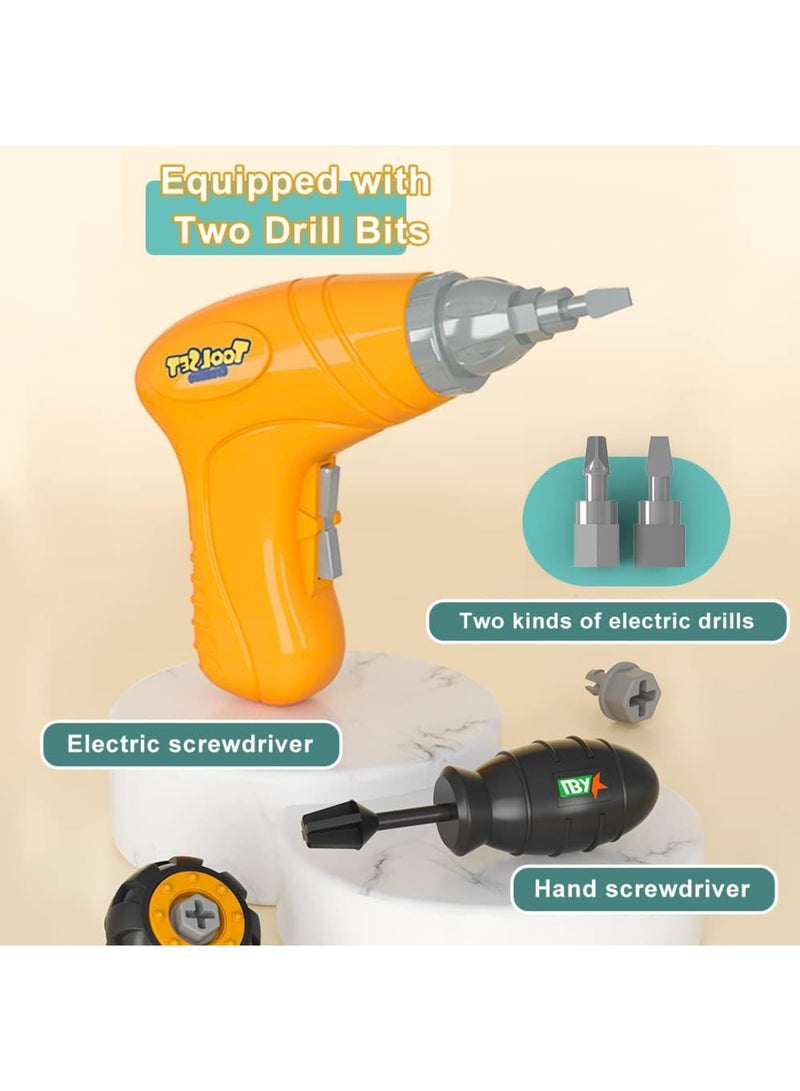 SOLARAE Take Apart Toy Construction Trucks, Take Apart Truck Toys Play Set Bulldozer Kid Construction Vehicles Gift for 3 4 5 6 Years Old Boy & Girls - Image 3