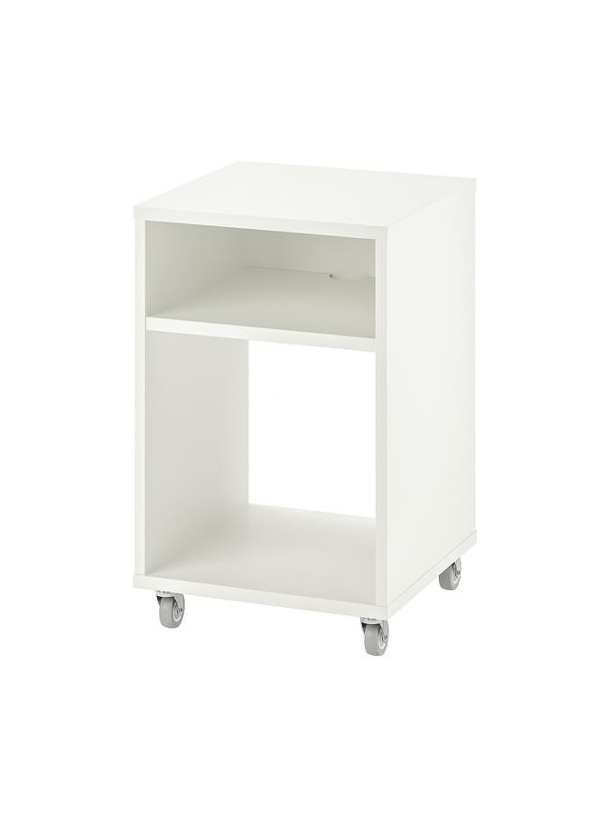 Zaboon Bedside Table, White, 37X37 Cm - Image 1