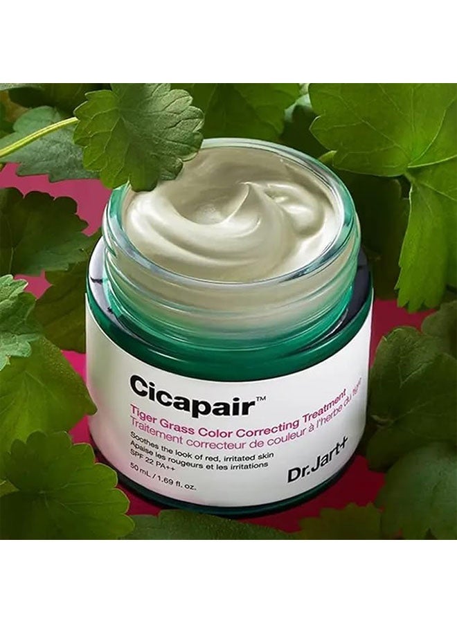 Dr. Jart Cicapair Tiger Grass Color Correcting Treatment 50ml, Soothes The Look Of Red, Irritated Skin, Apaise Les Rougeurs Et Les Irritations - Image 5