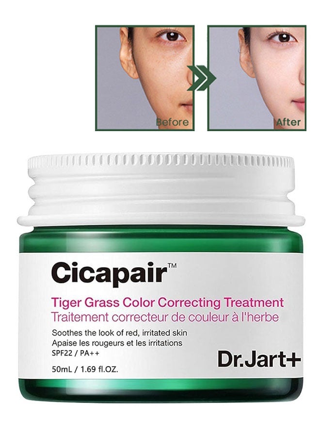 Dr. Jart Cicapair Tiger Grass Color Correcting Treatment 50ml, Soothes The Look Of Red, Irritated Skin, Apaise Les Rougeurs Et Les Irritations - Image 1