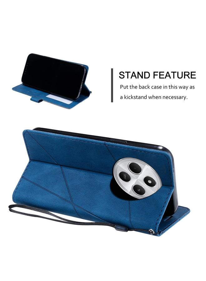 erorex Case For Redmi 14C 4G Skin Feel Splicing Leather Phone Case - Image 5