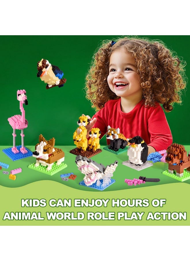 FUN LITTLE TOYS FUN LITTLE TOYS Party Favor for Kids Building Set, Mini Animals Building Blocks Sets Goodie Bags Stuffers for Kid, Small Toy Prizes, 12Pack Kit Birthday Party Favor Gifts Toys for Ages 8-13  - Image 3