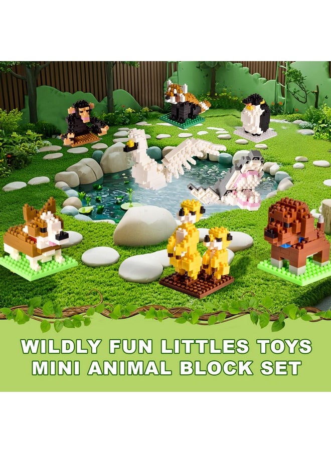 FUN LITTLE TOYS FUN LITTLE TOYS Party Favor for Kids Building Set, Mini Animals Building Blocks Sets Goodie Bags Stuffers for Kid, Small Toy Prizes, 12Pack Kit Birthday Party Favor Gifts Toys for Ages 8-13  - Image 2