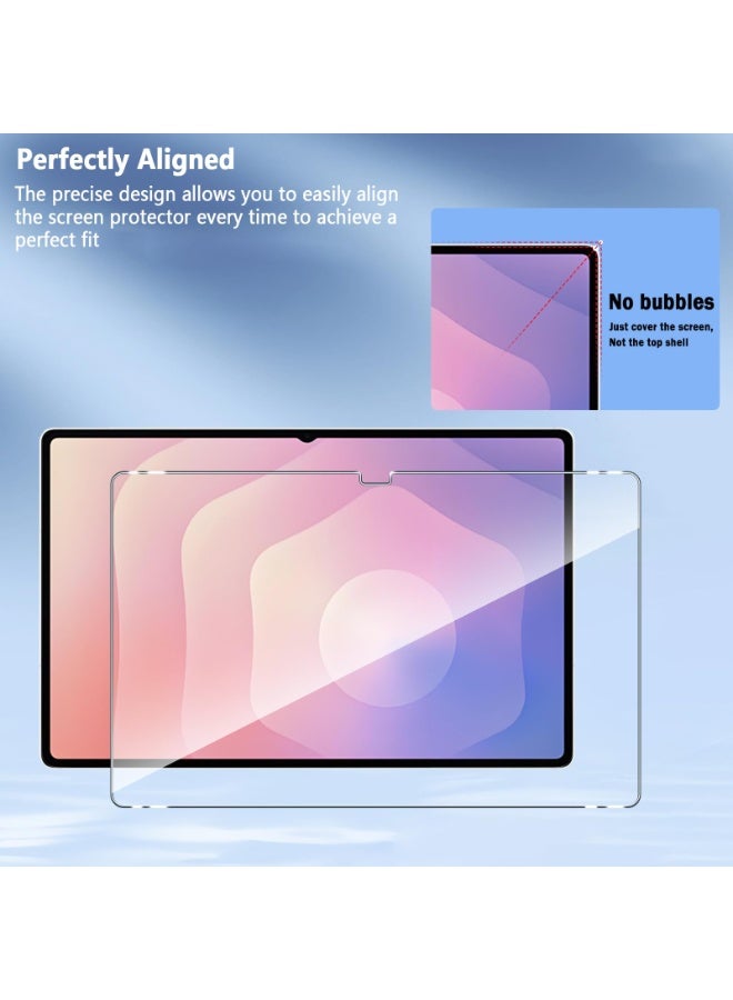 سانموجيد واقي شاشة من قطعتين لجهاز سامسونج جالاكسي تاب S11 ألترا مقاس 14.6 بوصة، شفاف للغاية، صلابة 9H، حساس للمس، مضاد للخدش، مضاد لبصمات الأصابع، واقي شاشة من الزجاج المقوى - Image 3