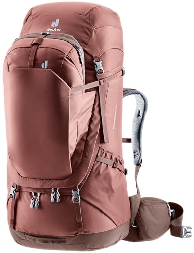 Deuter Women’s Voyager 60 + 10L SL Hiking & Travel Backpack, 60 + 10 Liter - Caspia-Raisin - Image 1