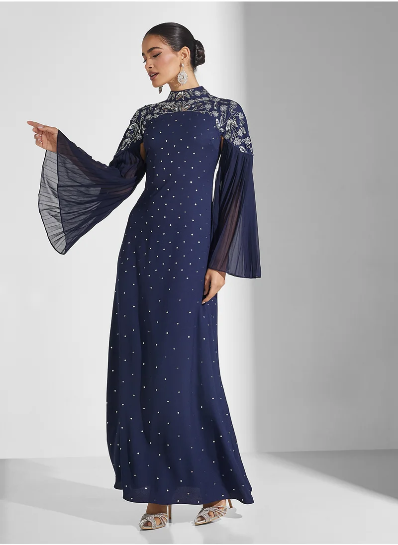 فروك اند فرل Flutter Sleeve Maxi Dress