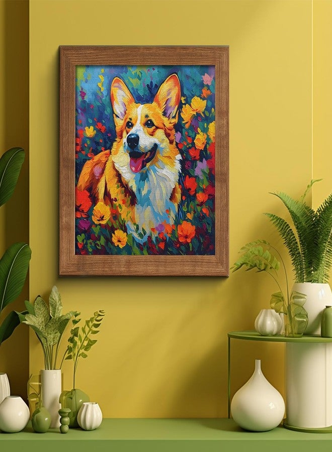 PICKFORU Cute Dog Puzzles for Adults 1000 Pieces and up, Corgi Puppy Puzzle Flower Puzzles for Adults, Funny Animals Puzzles as Art Wall Decor - Image 5
