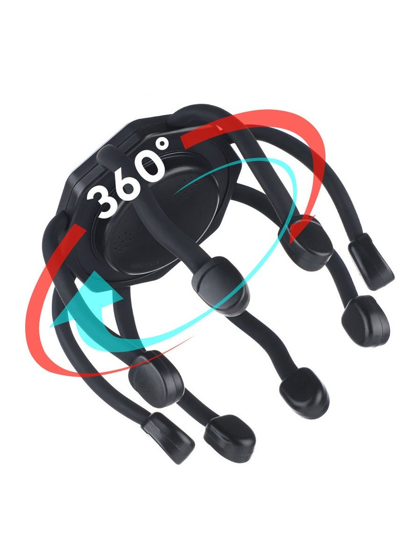 general Hair Scalp Massager with 8 Vibrating Contacts, Rechargeable Portable Head Massager for Pain and Anxiety Relief, Stress Relax, Tension, Relaxation, Deep Sleep, Multidimensional relaxation - Image 2