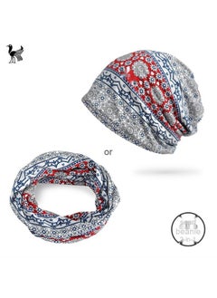 Red / small floral print