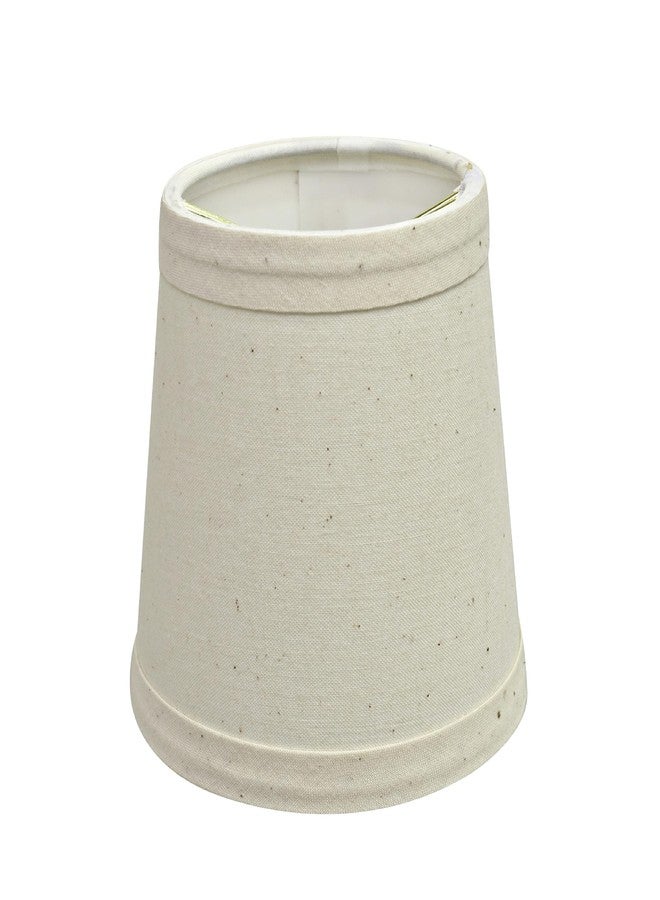 Aspen Creative 32714-2B, Empire Clip-On Chandelier Lamp Shade, Off White, 3" Top x 4" Bottom x 4" Slant Height, Set of 2 - Image 4