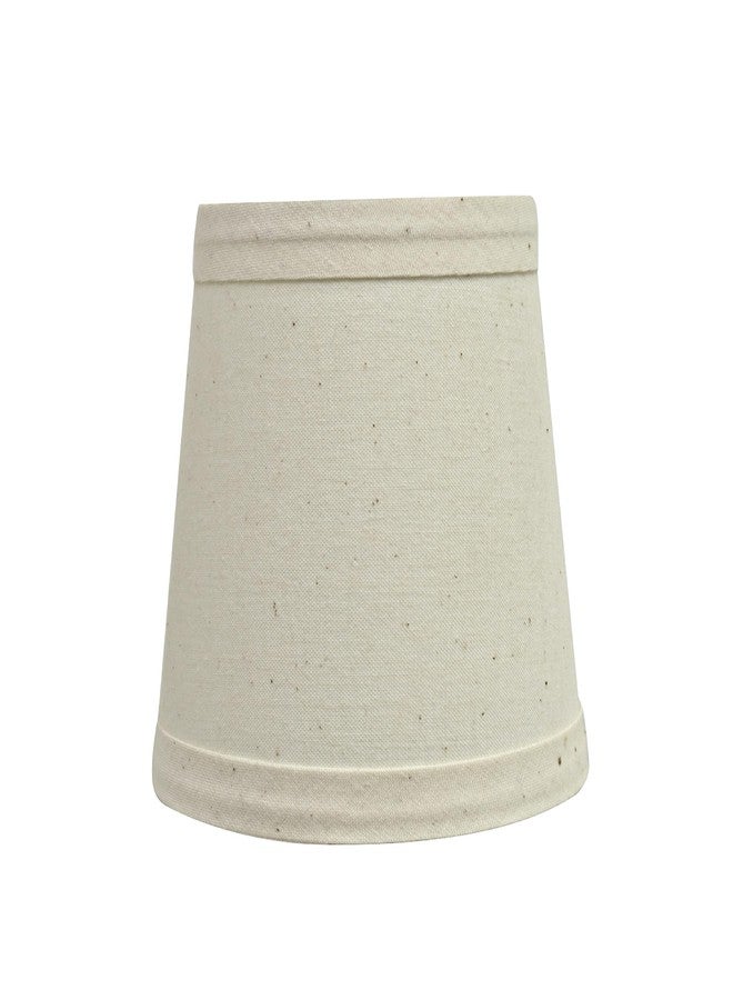 Aspen Creative 32714-2B, Empire Clip-On Chandelier Lamp Shade, Off White, 3" Top x 4" Bottom x 4" Slant Height, Set of 2 - Image 3