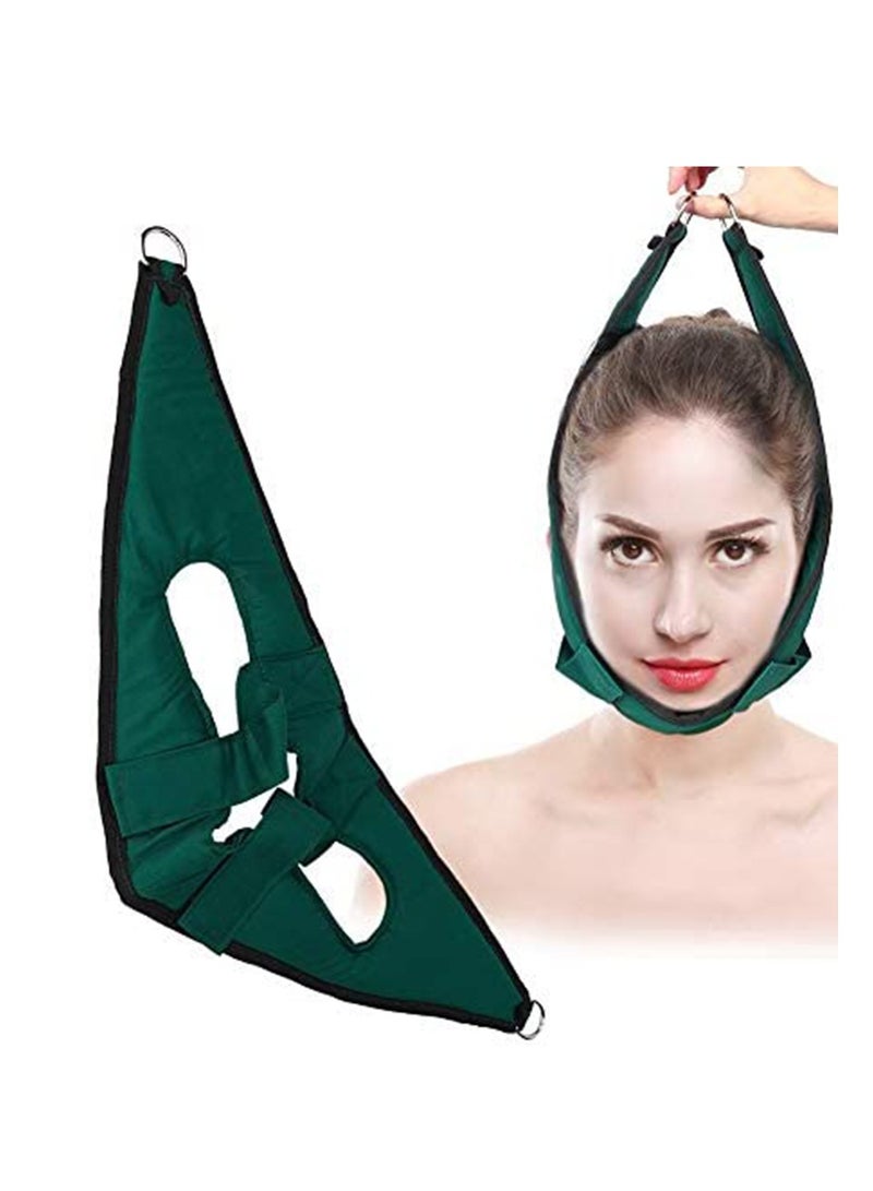 SYOSI Cervical Traction Device Hammock for Neck Adjustable Neck Pain Recovery Belt Head Hammock Portable Decompression Cervical Traction Device Head Hammock for Neck Shoulder Pain Relief  - Image 3