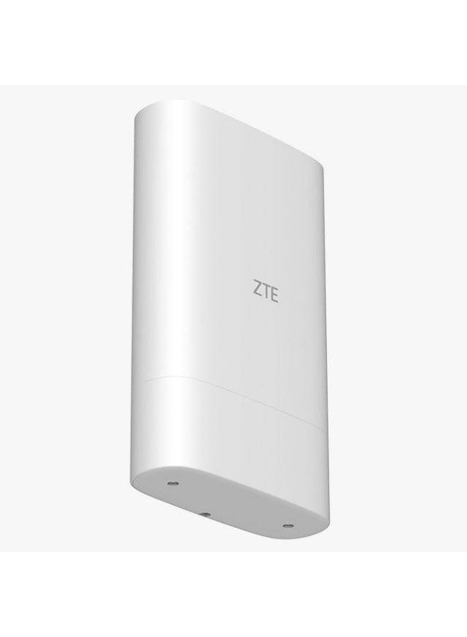 زد تي اي راوتر 4G LTE ثنائي النطاق، قطعة خارجية وراوتر داخلي، بسرعة تصل الى 600 ميجابت بالثانية، يدعم جميع الشبكات واتصال يدعم إلى 32 جهازًا | أبيض - Image 2
