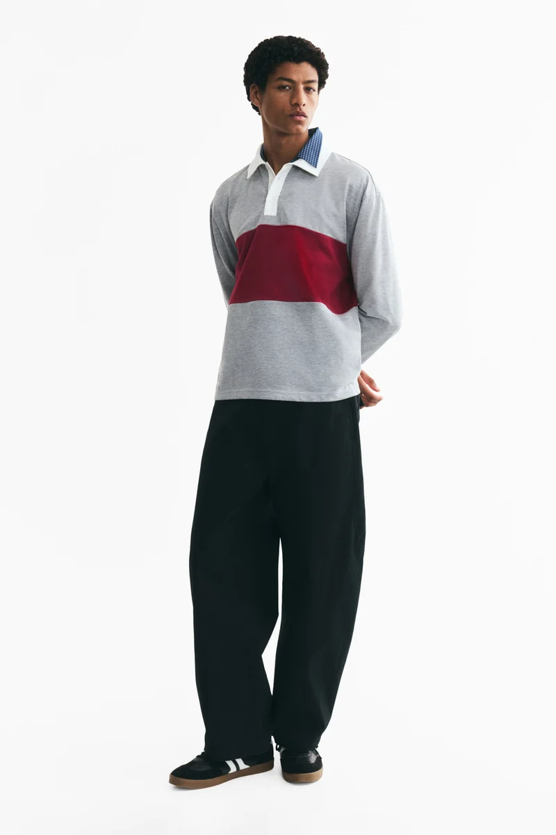 H&M  Regular Fit Cotton rugby shirt for Men | Best Price UAE