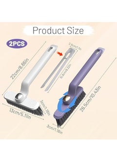 PAVITYAKSH PAVITYAKSH Rotating Crevice Brush Hard Bristle 360 Rotating Crevice Cleaning Brush Grout Cleaner Brush, Toilet Brush, Scrub Brush for Shower Tile, Skinny Gap Cleaning Tools  - Image 2