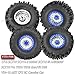 BRCatWPark Aluminum 22 Wheel Tires for 110 SCX10 SCX10 II SCX10 III SCX10 Pro TRX4 TRX6 Gen78 D90 VS410 MST CFX RC Crawler Car22 Beadlock Wheel Off Road Buggy Rally RC Truck TiresSilver - Image 4