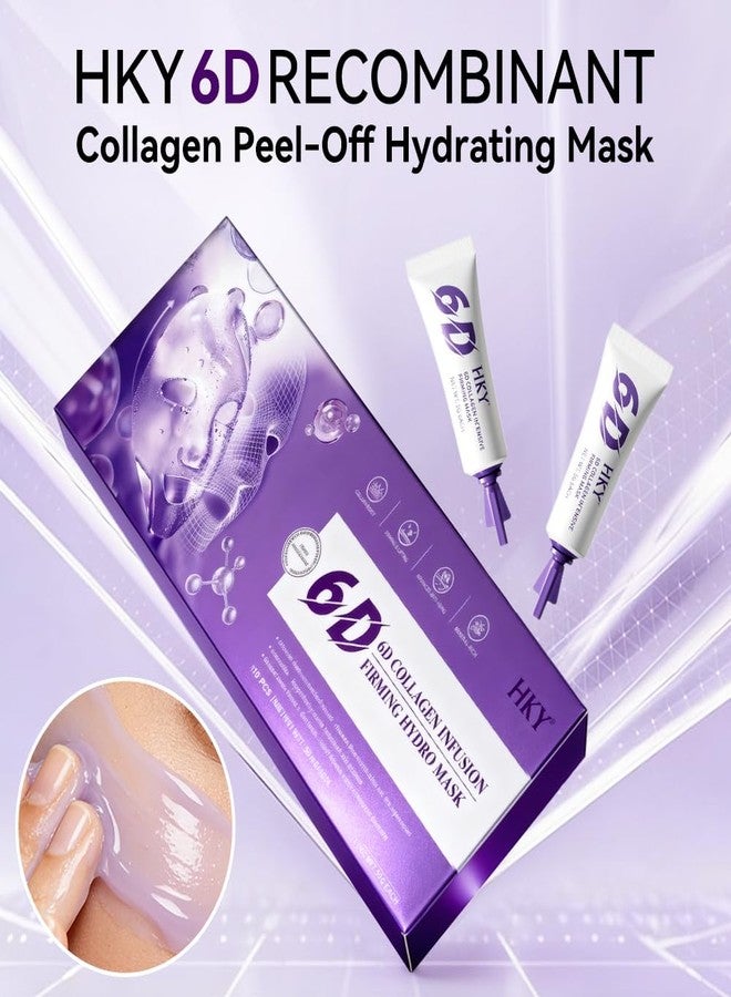 HKY 6D Collagen Niacinamide Peel Off Face Mask – PDRN & Ectoin, Salmon Egg Extract & Fibronectin for Firming & Repair – Conopeptide & Peptides, Sea Fennel Stem Cell – Anti-Aging, Brightening - Image 2