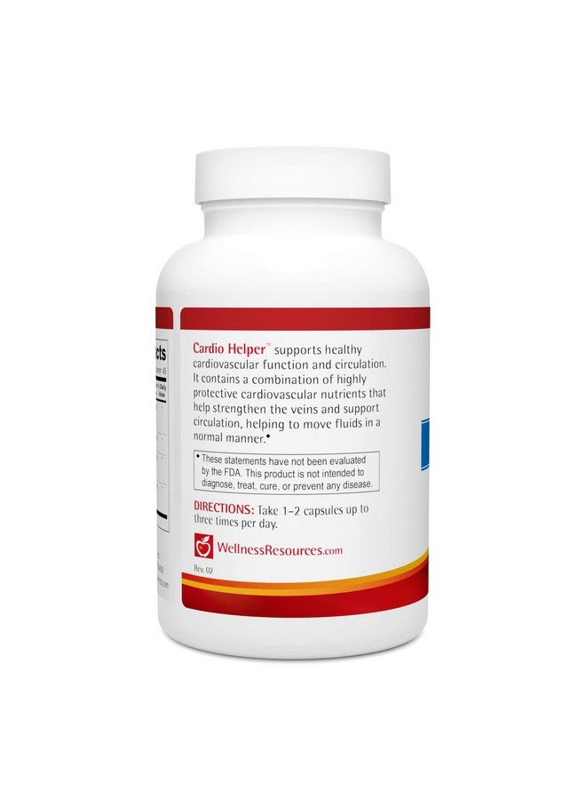 Wellness Resources Cardio Helper with Resveratrol, Hawthorne, Horse Chestnut and Grape Seed Extract for Blood Pressure, Fluid Retention, and Varicose Veins - Image 2
