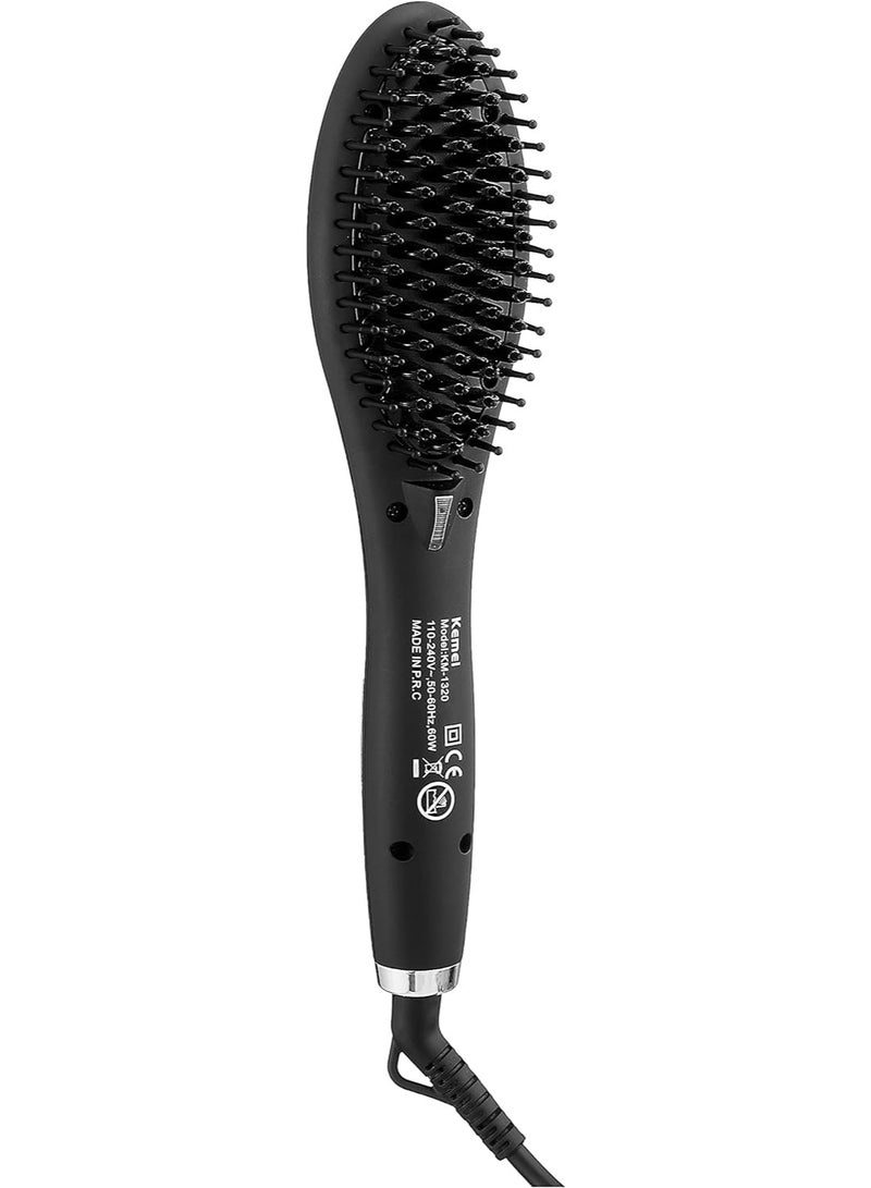 كيمي Electric Hair Straightening Brush – Quick And Easy Straightening For Smooth Hair, Km-1320 - Image 1
