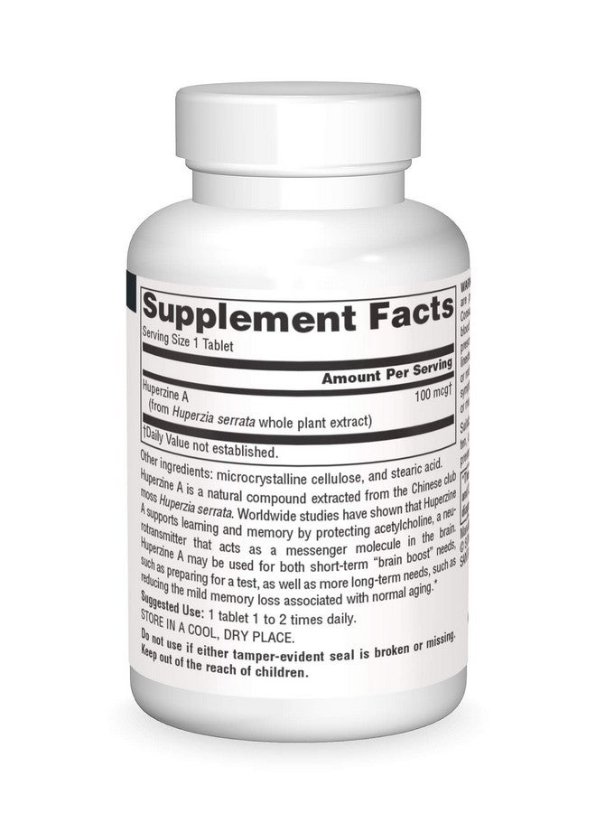 Source Naturals Huperzine A 100 Mcg For Learning & Memory 60 Tablets - Image 3
