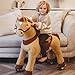 PonyCycle Ride on Horse Ride on Toys Riding Horse Ride on Pony for Toddlers 34 with Brake Essential Model E 30 HeightSize 3 Light Brown Riding Toys for Kids Gifts Plush Animal Pony Ride E336 - Image 2