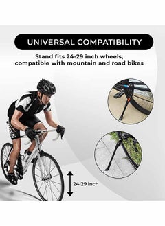 ENDLESS  Endless EL1055 Cycle Stand can Adjustable Between 24-29 Inch | Black | Material : Aluminium Alloy | High Quality Bike Side Kickstand with Double Nut | For All types Cycles or Bikes  - Image 3