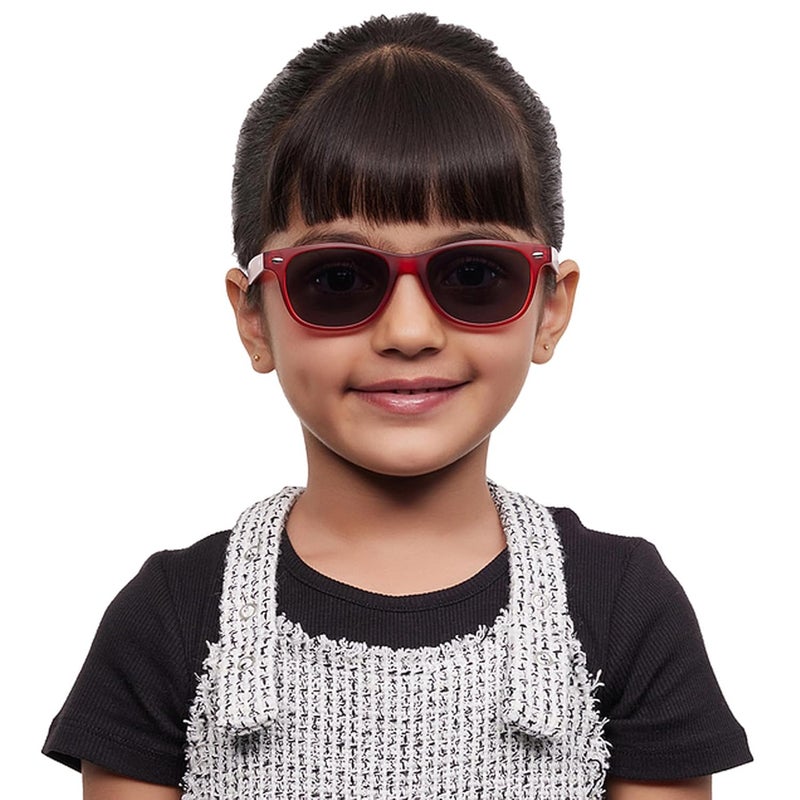 Hooper Superhero Collection | Full Rim Square Branded and Stylish Kids Sunglasses | 100% UV Protected | For Boys & Girls (Age 5-8 yrs) | LK S16250 - Image 4