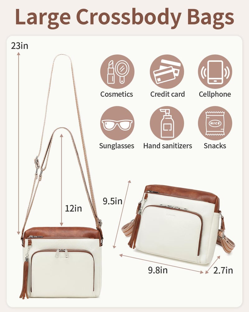 CLOKARS Crossbody Bags for Women, Medium Crossbody Purse with RFID Pockets & Built in Wallet, Handbags Shoulder Bag, Gifts - Image 3