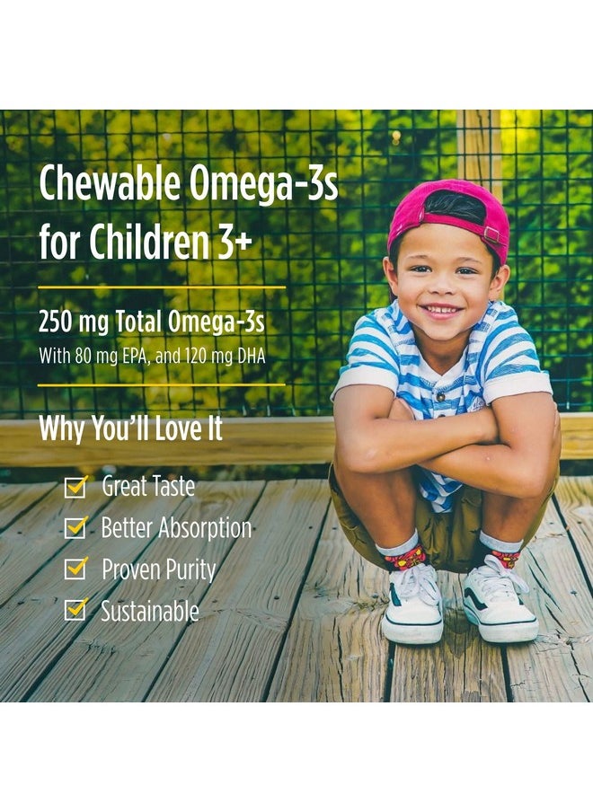 NORDIC NATURALS Nordic Naturals Pro DHA Junior, Strawberry - 180 Mini Chewable Soft Gels - 250 mg Total Omega-3s with EPA & DHA - Brain Development & Visual Function - Non-GMO - 45 Servings  - Image 4