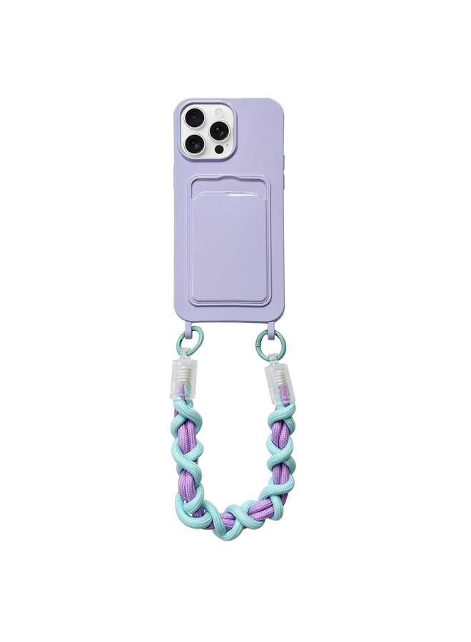 Zaboon Case For iPhone 12 Pro Max Dopamine Card Slot Phone Case with Lanyard - Image 1