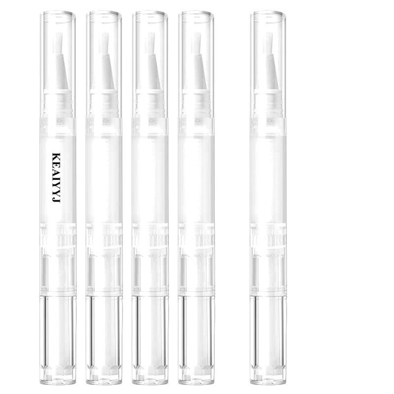 KEAIYYJ KEAIYYJ Cuticle Oil Pen Empty for Nail Lip Gloss Tubes Containers Bottles 3 ml 5 Pack 