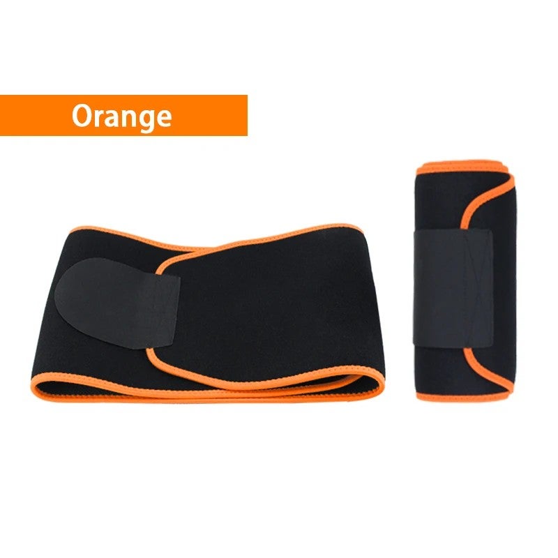 Bluejw Logo Adjustable Neoprene Sweat Waist Trimmer Belt - Waist Thigh Trimmer & Butt Lifter - Slimming Waist Trimmers for Women Workout Fitness - Image 1