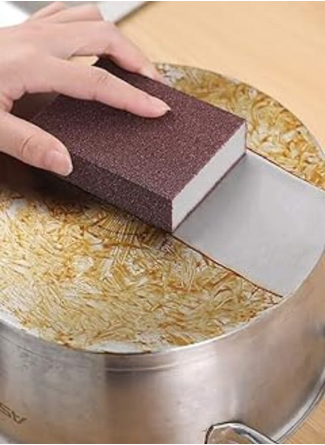 Generic Stubborn Stain and Rust Remover Sponge 1PC - Brown 