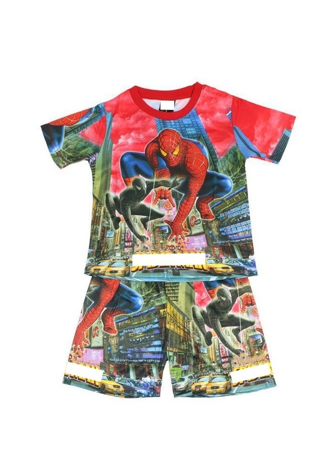 KUYING New Anime Pattern Design Two-piece Set Of Children's Pajamas