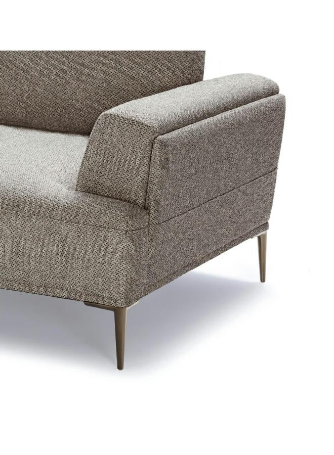 LOFT HERO, SOFA 2.5 SEAT, 230X107X84, FABRIC, LIGHT BROWN WITH TITANIUM LEGS 560/FH10A. - Image 2