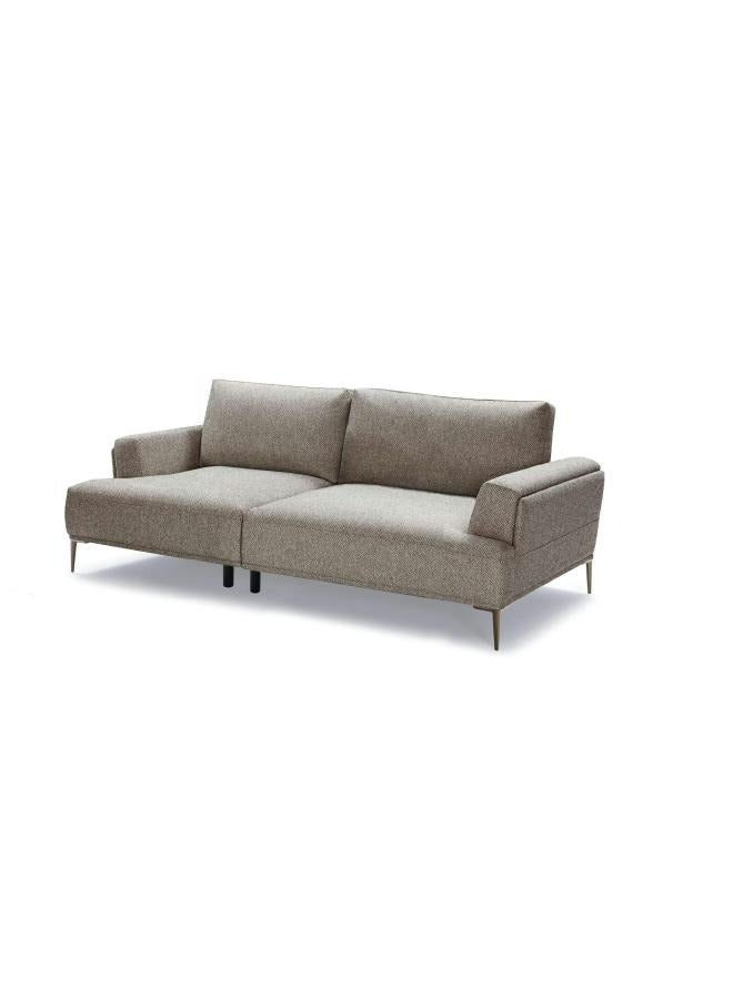 LOFT HERO, SOFA 2.5 SEAT, 230X107X84, FABRIC, LIGHT BROWN WITH TITANIUM LEGS 560/FH10A. - Image 3