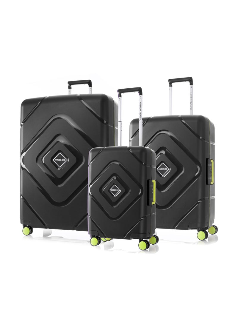 AMERICAN TOURISTER TRIGARD 3 Piece Hard Luggage set- Black  - Image 1