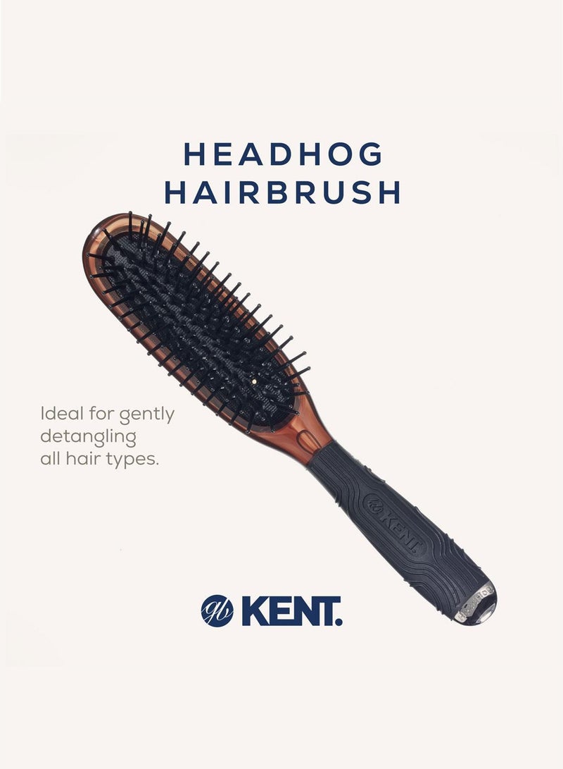 KENT Head Hog Hair Brush - Natural Bristle Hairbrush for Smooth, Shiny and Healthy Hair - Premium Styling Brush - Image 2