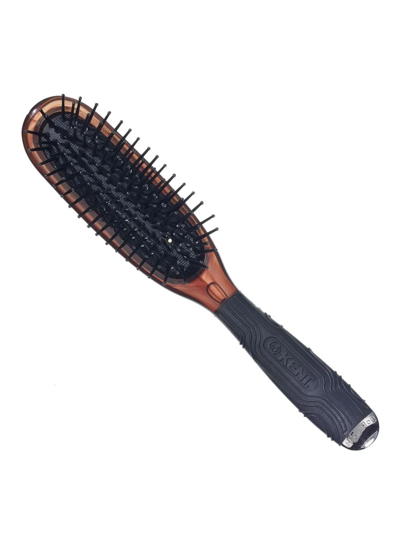 KENT Head Hog Hair Brush - Natural Bristle Hairbrush for Smooth, Shiny and Healthy Hair - Premium Styling Brush