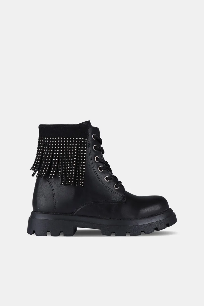 VICCO Rebecca Tasseled Girls Black Boots