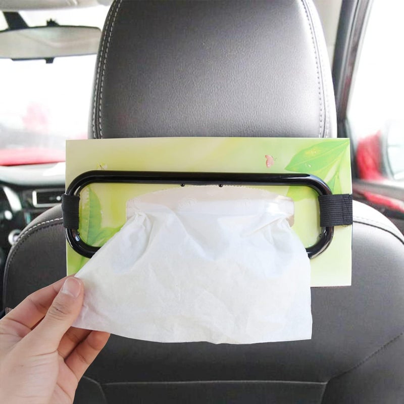 Miytsya 1 PC Auto Accessories Car Sun Visor Tissue Box Holder Paper Towel Napkin Box Cover Seat Back Bracket Portable Car Mount Organizer - Image 2