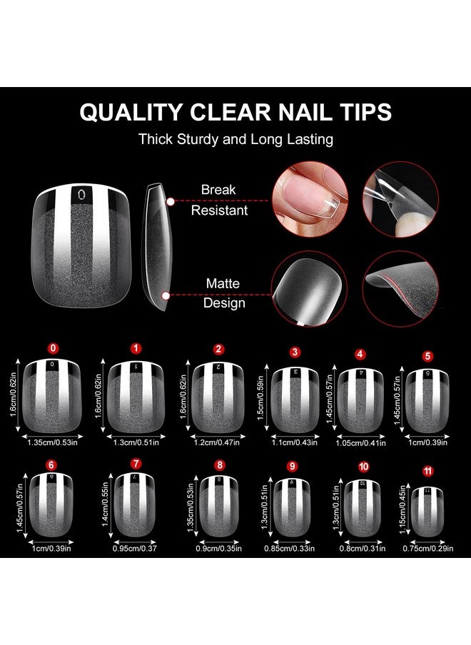 MAJOR DIJIT Gel X Nail Kit - Beginner Gel Nail Set With Nail Drill, 0.5Oz 4-In-1 Nail Glue Gel, 500Pcs Short Square Nail Tips, Uv Lamp For Nail Extension & Art  - Image 2