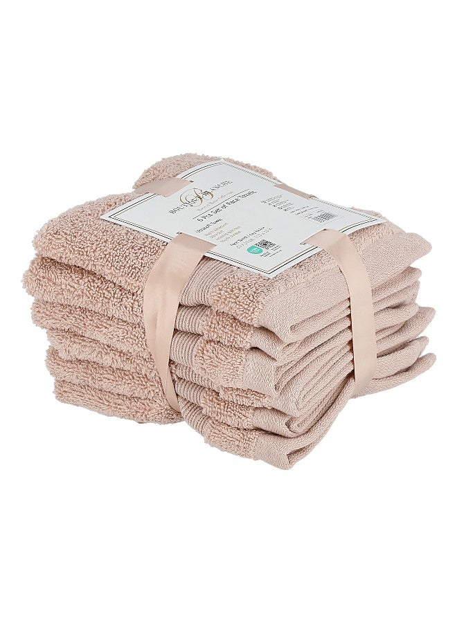 Boutique Blanche Blush 6 Piece Ultra Soft Face Towel Set 33*33 Cm - Image 1