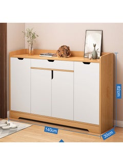 Beauenty Shoe Cabinet Freestanding Shoe Cupboard With Drawers And Lockers Modern Narrow Organizer For Hallway  Bedroom And Entryway(Style 2)  - Image 1