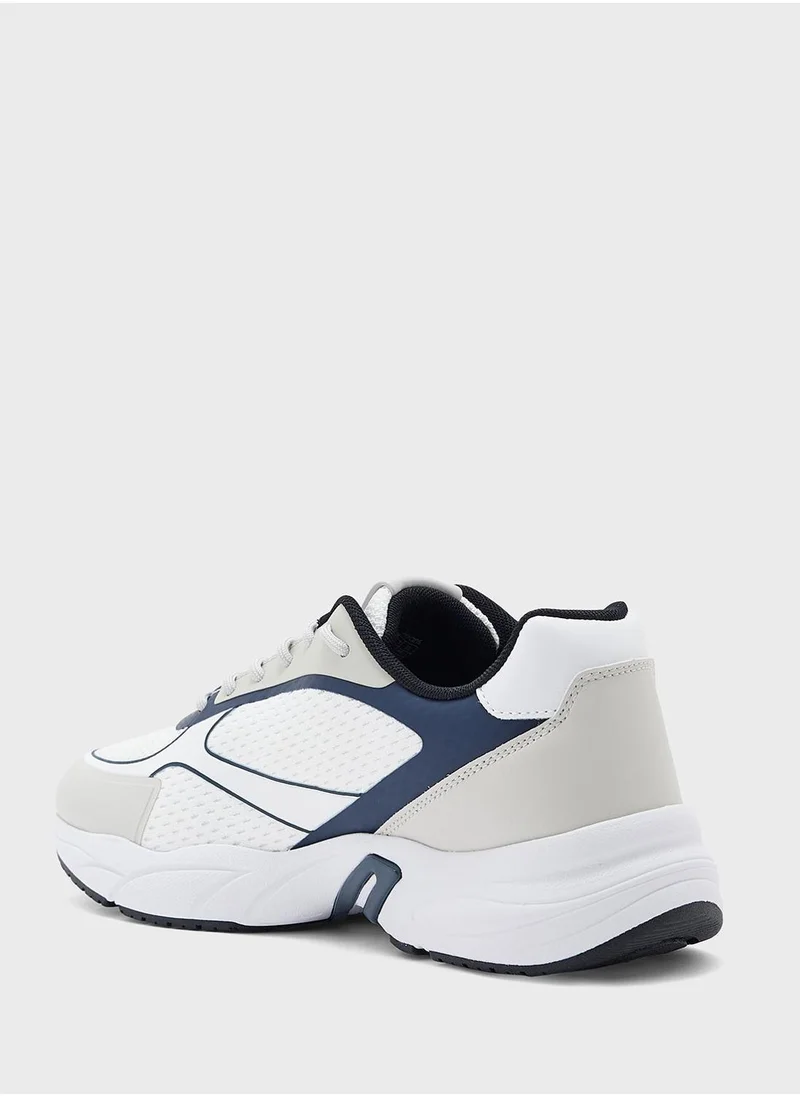 Calvin Klein Jeans RETRO TENNIS KNIT TRAINERS