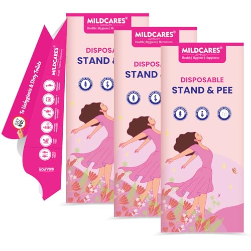 MildCares Disposable Female Urination Device – Stand & Pee Funnels for Women | Leak‑Proof, Hygienic & Travel‑Friendly | Ideal for Public Toilets, Camping, Pregnancy & Outdoor Activities (Pack of 3, 10 Units Each) - Image 1