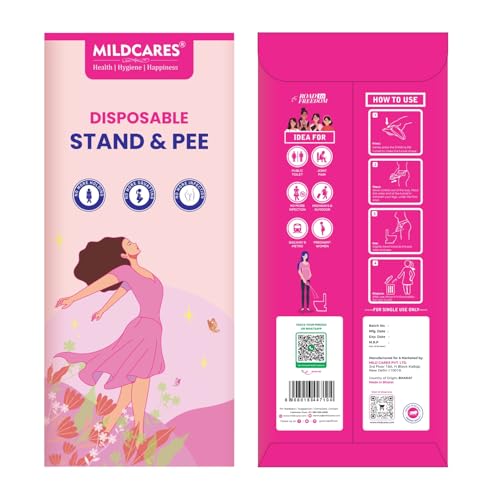 MildCares Disposable Female Urination Device – Stand & Pee Funnels for Women | Leak‑Proof, Hygienic & Travel‑Friendly | Ideal for Public Toilets, Camping, Pregnancy & Outdoor Activities (Pack of 3, 10 Units Each) - Image 2
