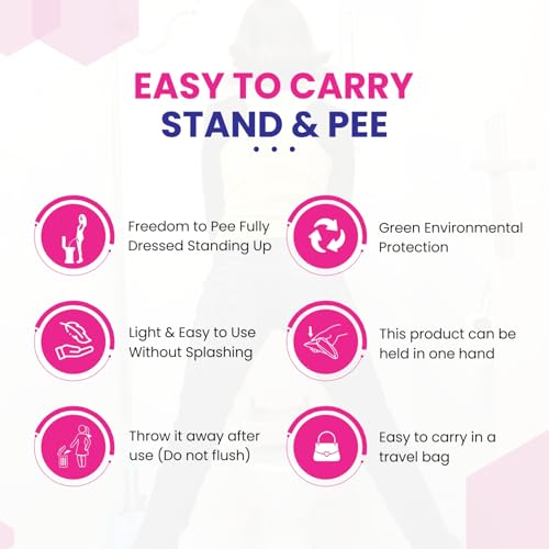 MildCares Disposable Female Urination Device – Stand & Pee Funnels for Women | Leak‑Proof, Hygienic & Travel‑Friendly | Ideal for Public Toilets, Camping, Pregnancy & Outdoor Activities (Pack of 3, 10 Units Each) - Image 4